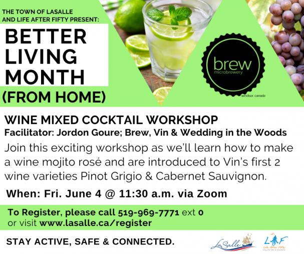 Better Living Month: Wine Mixed Cocktails Workshop